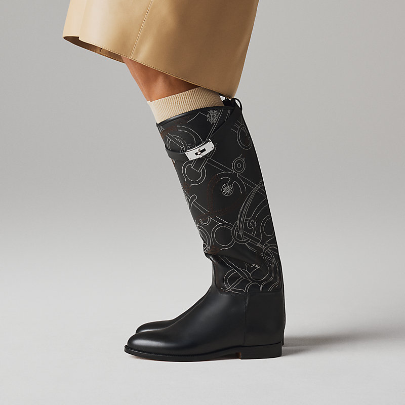 Jumping boot - Black | Hermès Netherlands